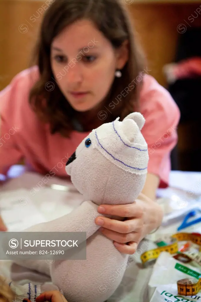 Photo essay at the Teddy Bear Hospital of Limoges in France. The Teddy Bear Hospital” is a public health project for 3_6 year old children. The aim i...