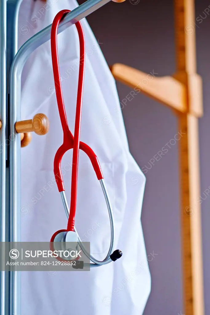 White coat and stethoscope.