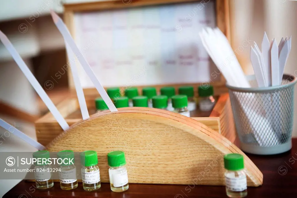 Reportage at an olfactotherapy practice in Paris. Olfactotherapy is a method that uses the smells and vibrations of essential oils to elicit conscious...