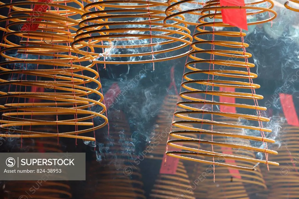 Kun Iam Temple. Incense coils.