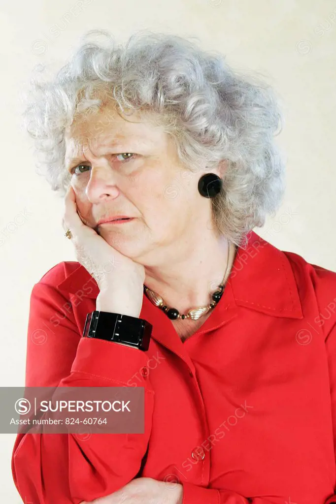 ELDERLY PERSON WITH A TOOTHACHE