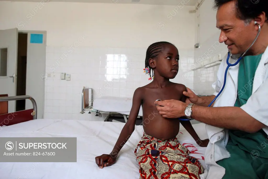 Medical consultation with Dr Gerard Babatasi at Fann hospital Dakar, Senegal.