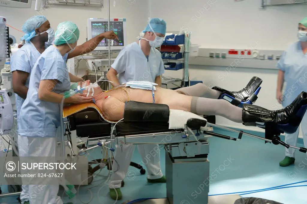 Photo essay at Rouen hospital in France. Department of urology. Da Vinci® Robotic prostate surgery.