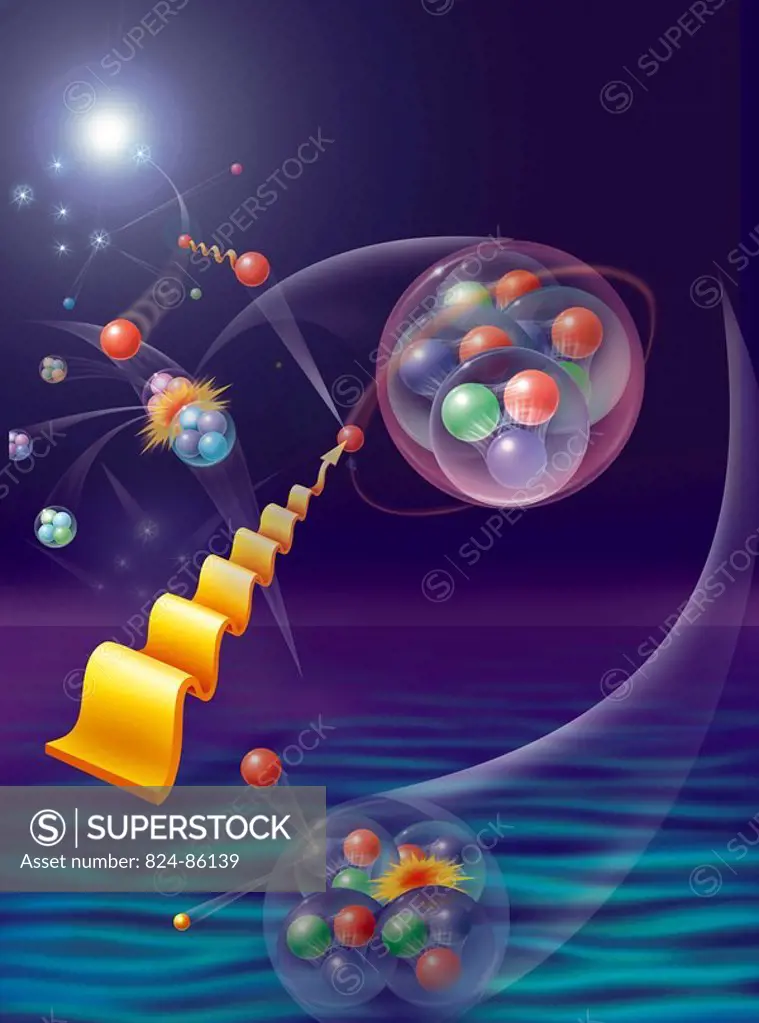 <BR>The bizarre world of sub-atomic particles.