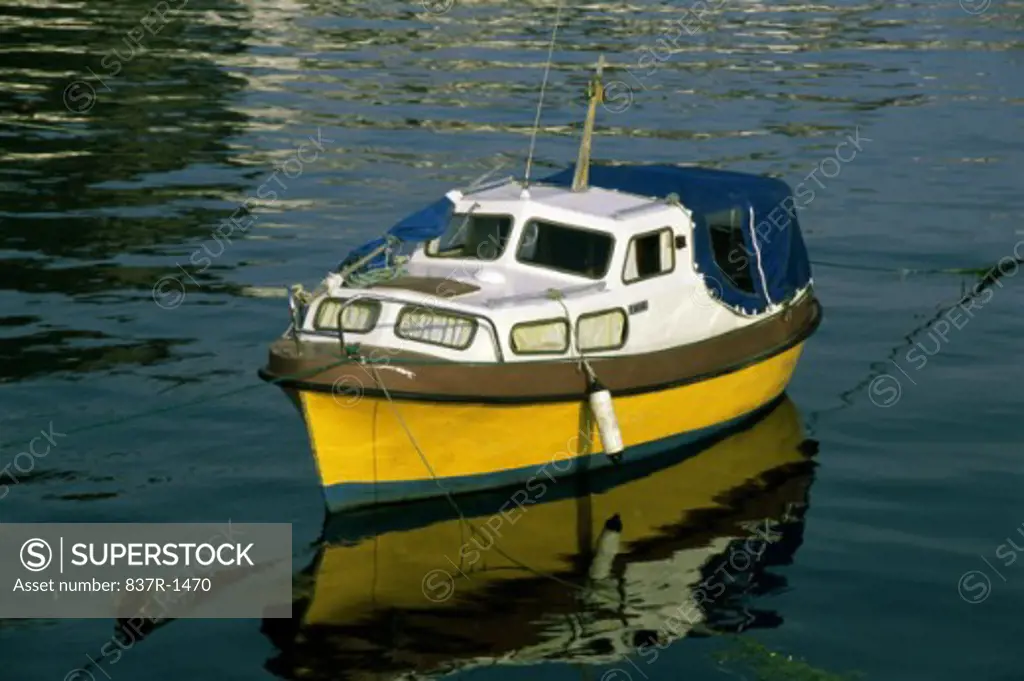 Boat in the sea, Alesund, Norway