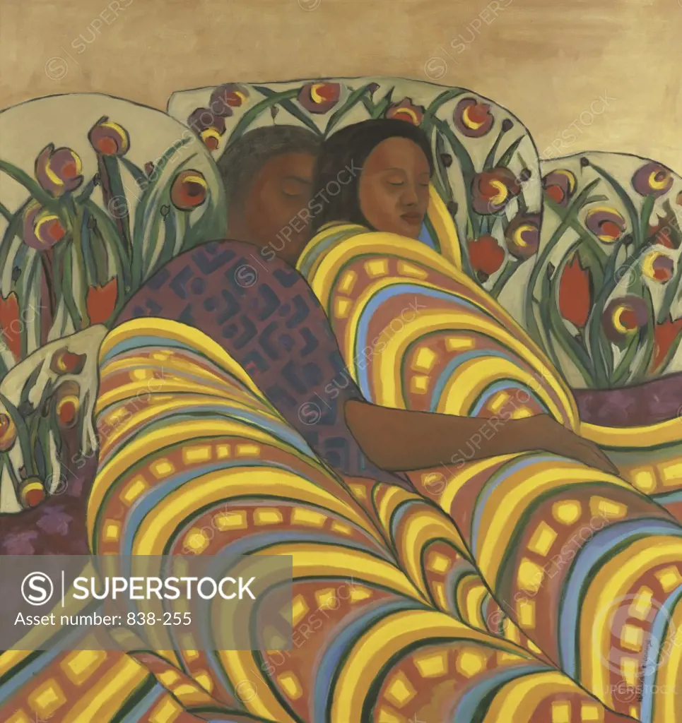 Sleeping Couple II Hyacinth Manning (b.1954/American) Oil