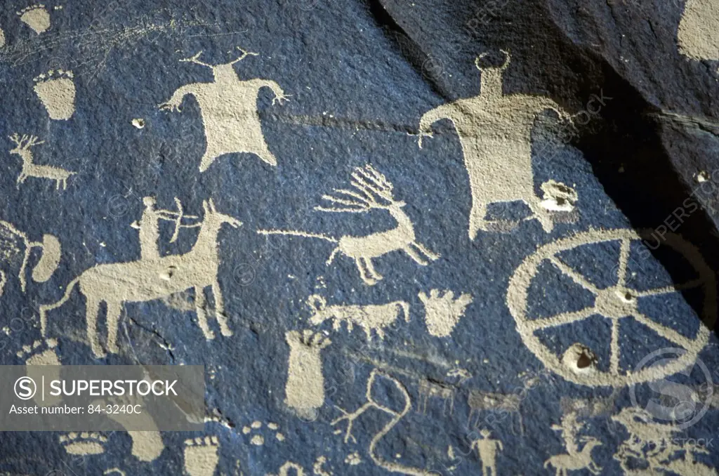 Anasazi PetroglyphsNewspaper RockPetrified Forest National ParkUtahUSA