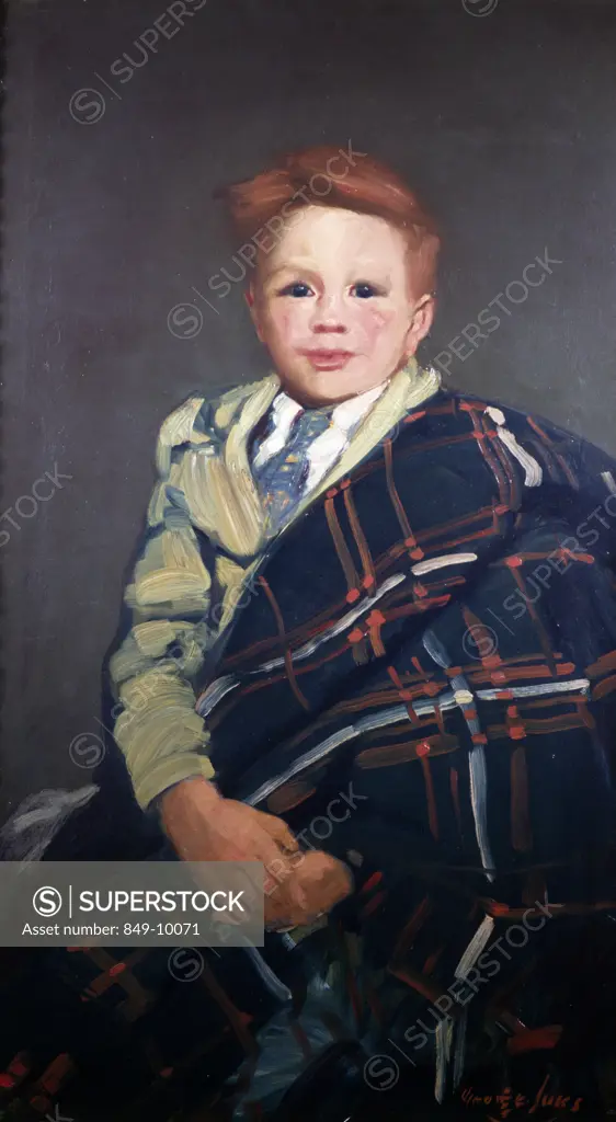 Danty by George Benjamin Luks,  oil on canvas,  1915,  (1867-1933),  USA,  Pennsylvania,  Philadelphia,  David David Gallery