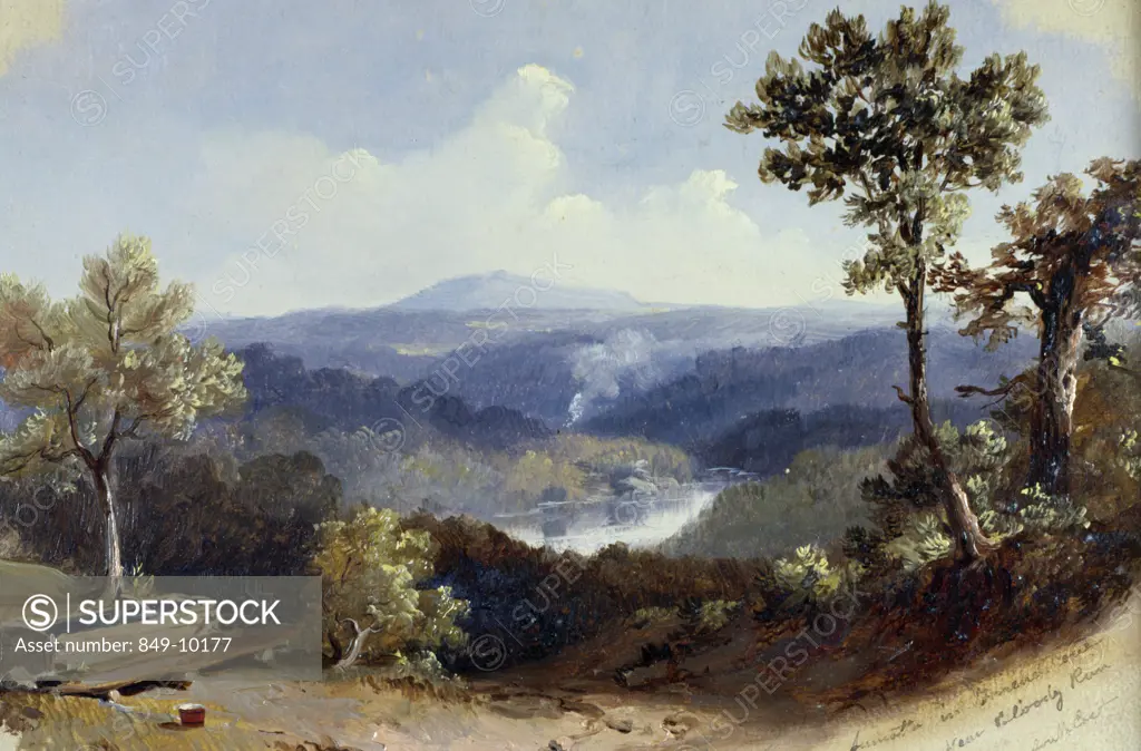 Running Water in the Hills by Russell Smith,  (1812-1896 ),  USA,  Pennsylvania,  Philadelphia,  David David Gallery