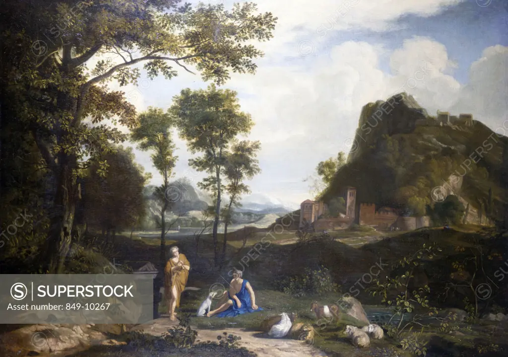 Landscape by Italian School,  oil on canvas,  18th century,  USA,  Pennsylvania,  Philadelphia,  David David Gallery