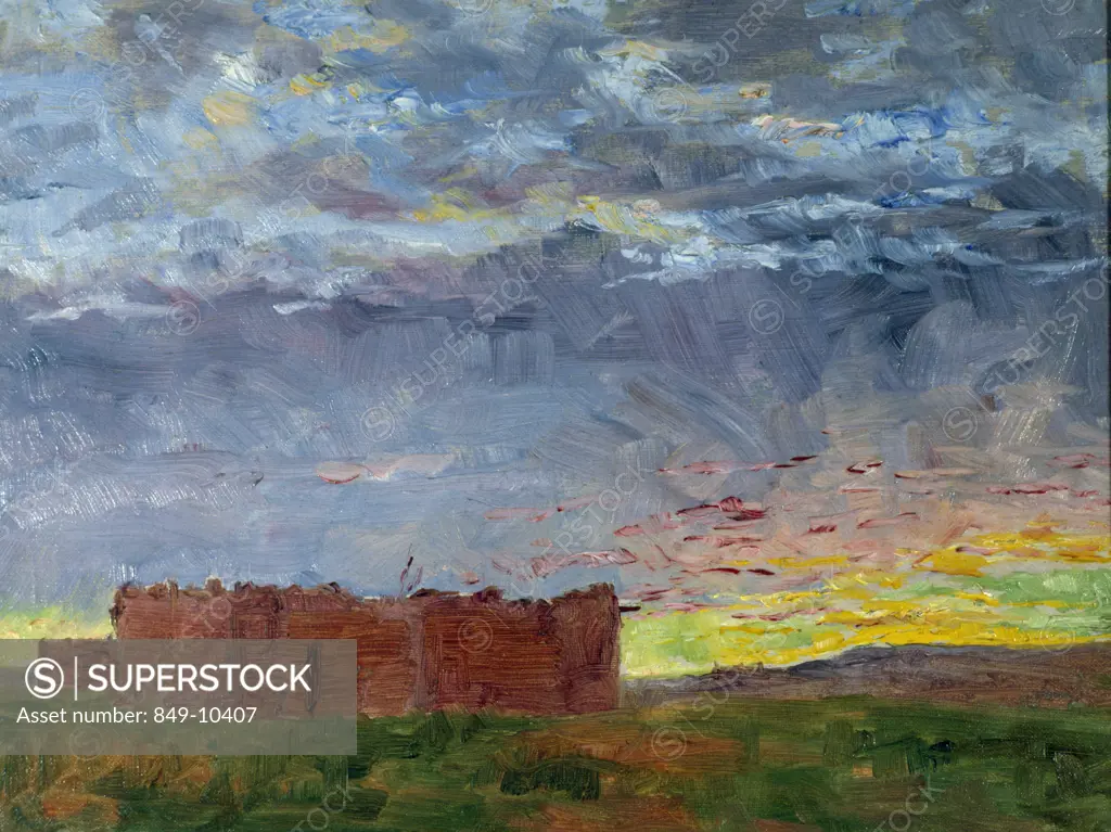 New Mexico Sunset Frank Reed Whiteside (1866-1929 American) Oil on canvas David David Gallery, Philadelphia, Pennsylvania USA