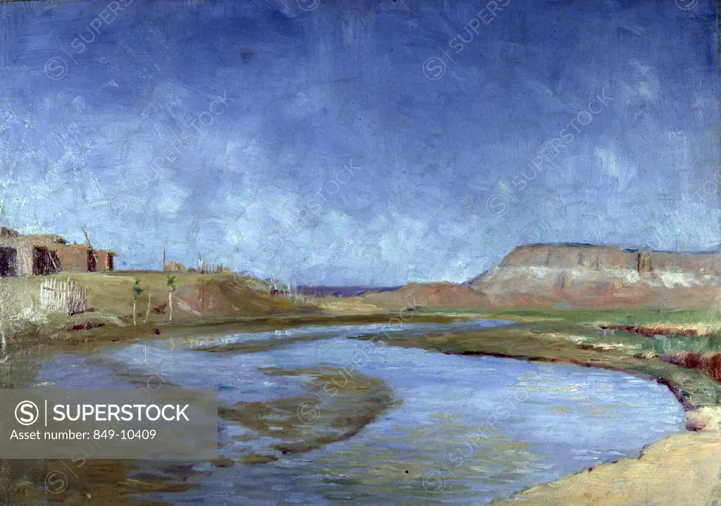 Desert River Frank Reed Whiteside (1866-1929 American) David David Gallery, Philadephia 