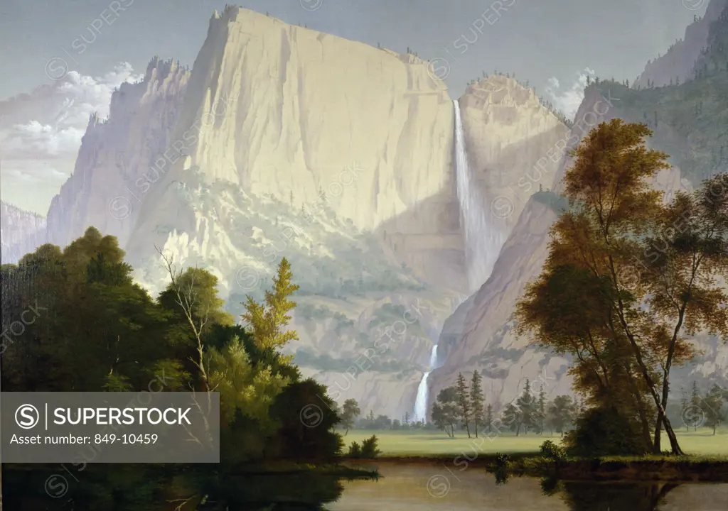 Yosemite,  artist unknown,  oil on canvas,  (19th C),  USA,  Pennsylvania,  Philadelphia,  David David Gallery
