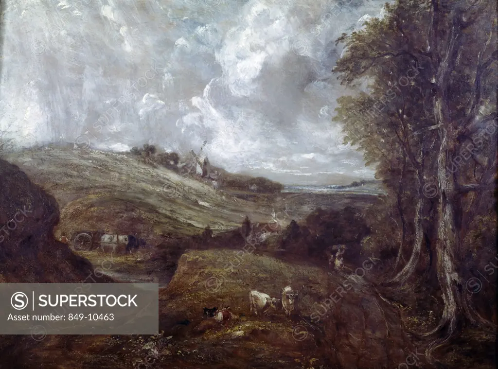 Landscape With Cattle by John Constable (1776-1837 ), USA, Pennsylvania, Philadelphia, David David Gallery