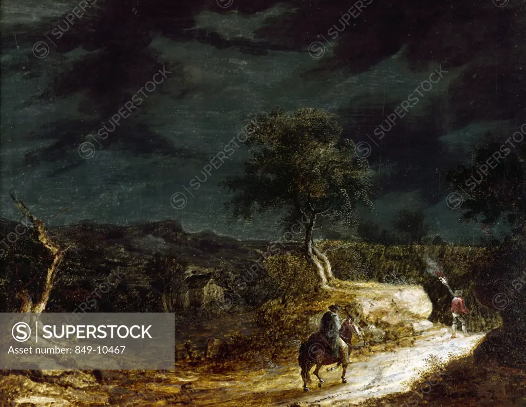 Approaching Storm,  artist unknown,  oil painting,  19thcentury,  USA,  Pennsylvania,  Philadelphia,  David David Gallery