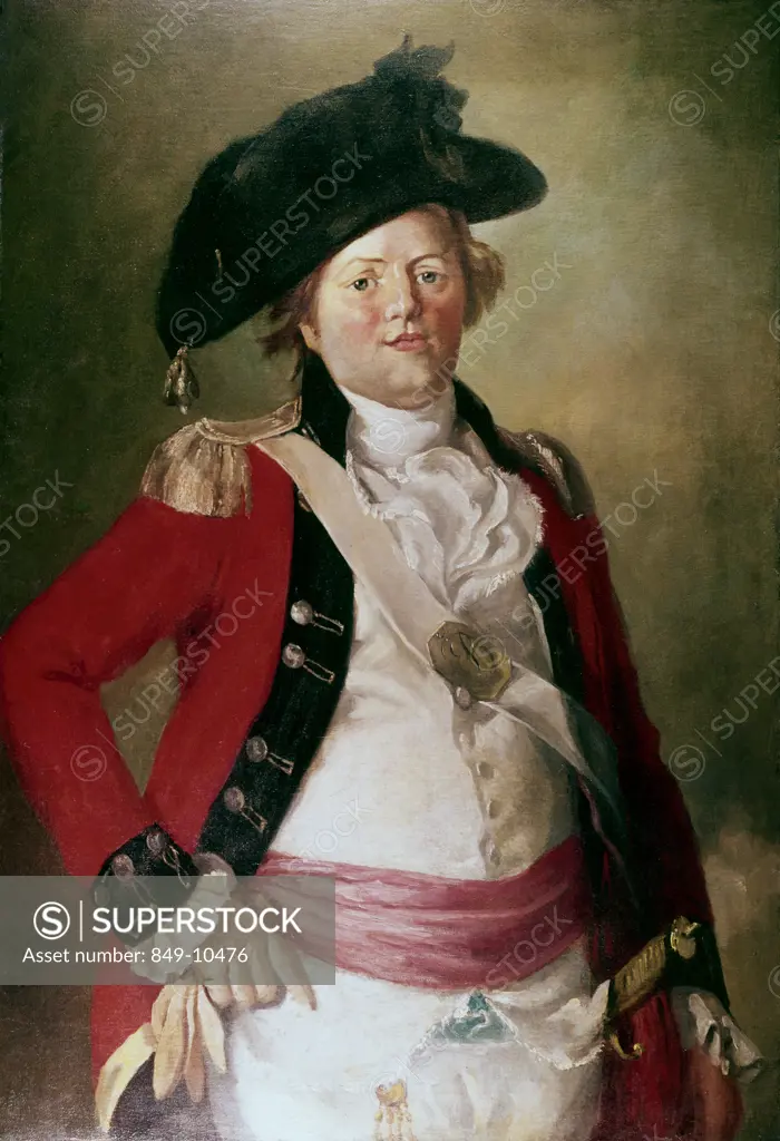 The Officer Christian Gullager (1759-1826 Danish) Oil On Canvas David David Gallery, Philadelphia, Pennsylvania, USA