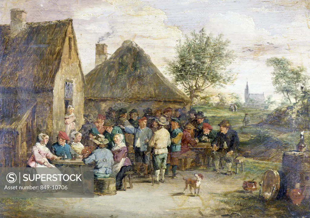 North Wales by Charles Rolando,  oil on canvas,  (1844-1893),  USA,  Philadelphia,  Pennsylvania,  David David Gallery