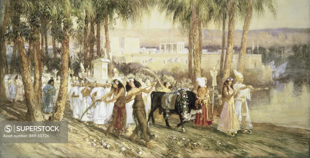 Egyptian Procession 1902 Frederick Arthur Bridgman (1847-1928/American) Oil on Canvas David David Gallery, Philadelphia, Pennsylvania, USA