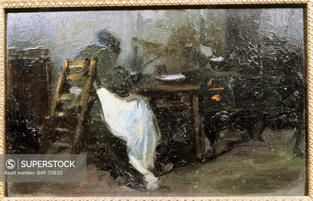 Samois by Martha Walter, oil on wood panel, 1904, 1875-1976, USA, Pennsylvania, Philadelphia, David David Gallery