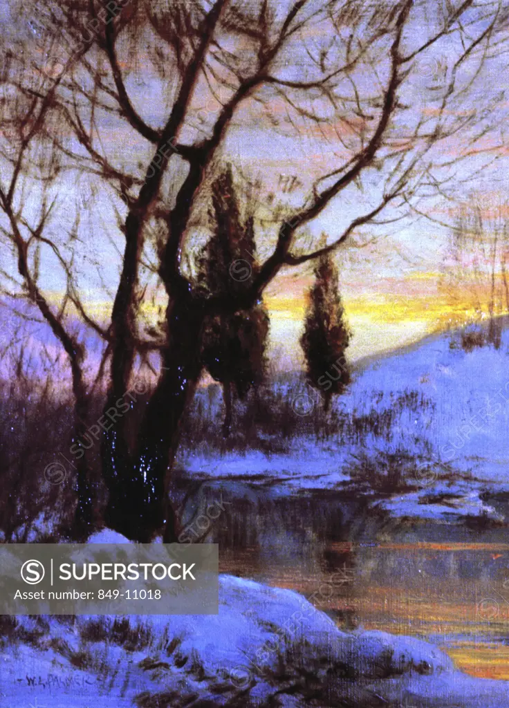 Winter Sunset Walter Launt Palmer (1854-1932 American) David David Gallery, Philadelphia 