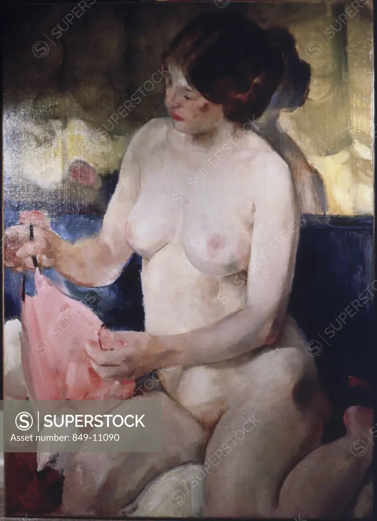 Nude by Martha Walter, oil on canvas, 1875-1976, USA, Pennsylvania, Philadelphia, David David Gallery