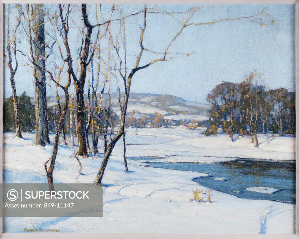 Winter Landscape by Frank Swift Chase, oil on canvas, 1886-1958, USA, Pennsylvania, Philadelphia, David David Gallery
