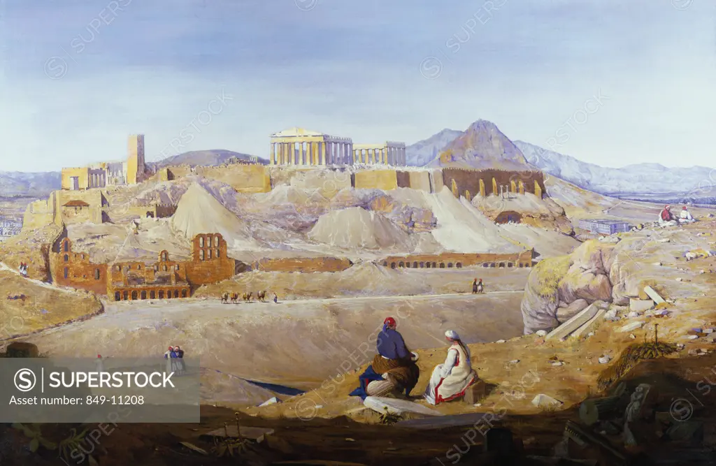 The Acropolis David Roberts (1796-1864 Scottish) Oil On Canvas David David Gallery, Philadelphia,Pennsylvania USA