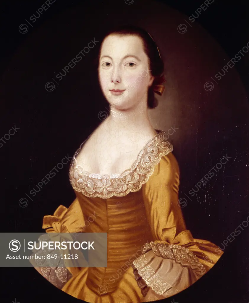 Portrait of a Lady by Jeremiah Theus, (1719-1774), USA, Pennsylvania, Philadelphia, David David Gallery