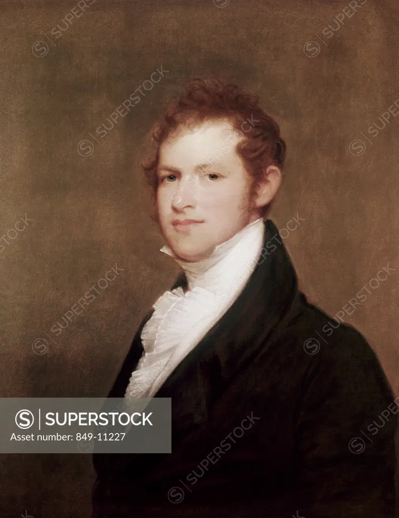 Portrait of Andrew Dexter  Founder of Montgomery, Alabama Thomas Sully (1783-1872 American) Oil on canvas David David Gallery, Philadelphia, Pennslyvania, USA