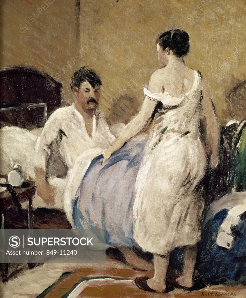 Morning by Robert Spencer,  oil on canvas,  1879-1931,  USA,  Pennsylvania,  Philadelphia,  David David Gallery