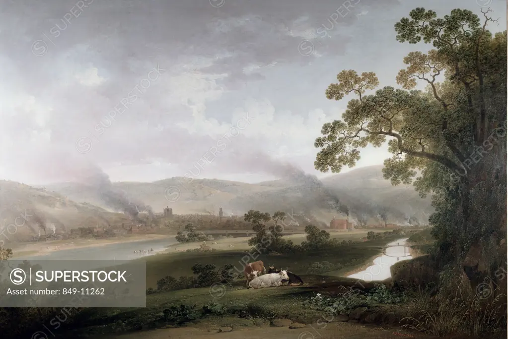 On the Kiskeminitas, near Pittsburgh by J. Shaw Compton, 1838, (1776-1860), USA, Pennsylvania, Philadelphia, David David Gallery