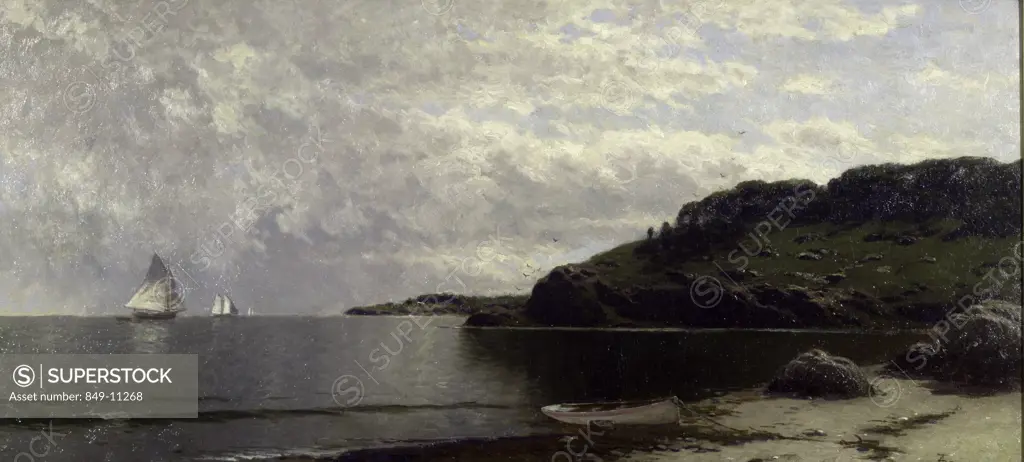 New England Coastline by Alfred Thompson Bricher, oil on canvas, (1837-1908), USA, Pennsylvania, Philadelphia, David David Gallery