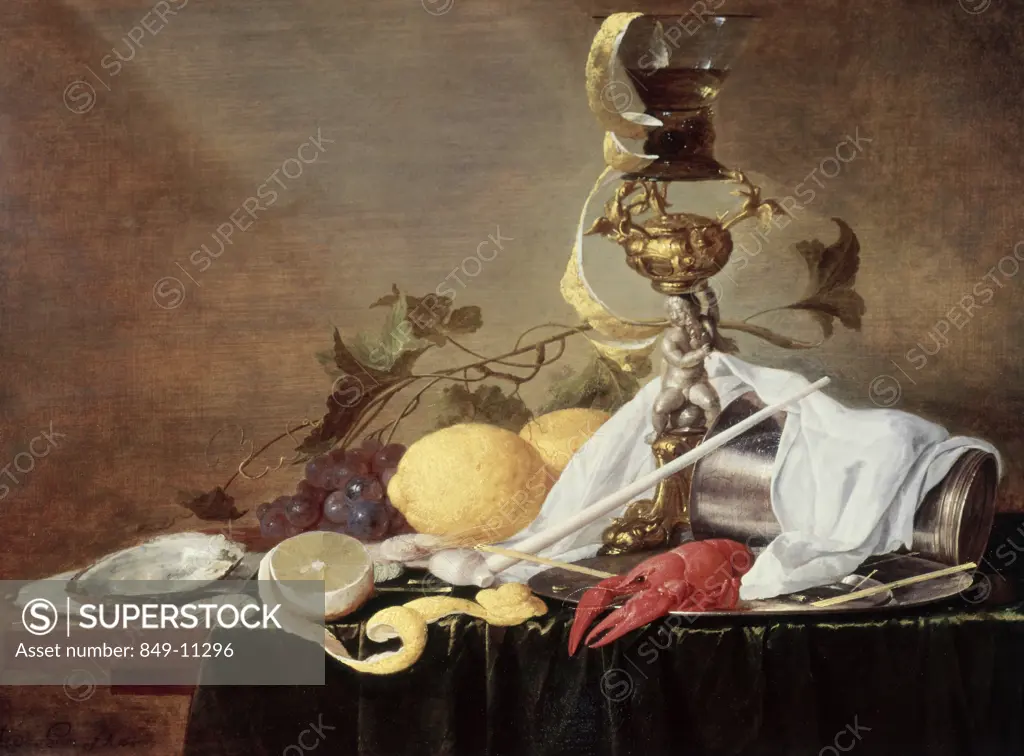 Lobster, Oyster & Lemon Jan Davidsz De Heem (1606-ca.1684/Dutch) David David Gallery, Philadelphia, Pennsylvania, USA