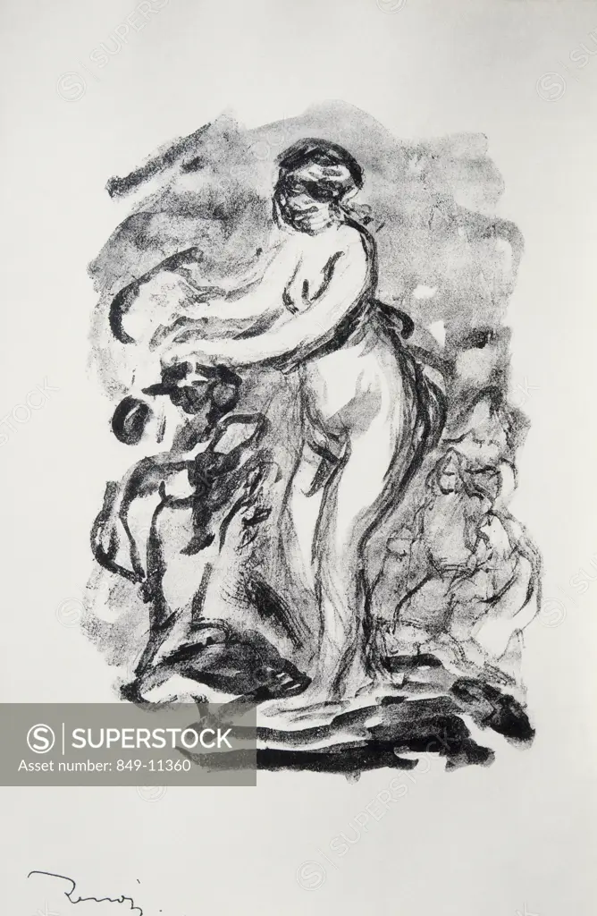 The Bather Pierre Auguste Renoir (1841-1919 French) Lithograph David David Gallery, Philadelphia, Pennsylvania, USA
