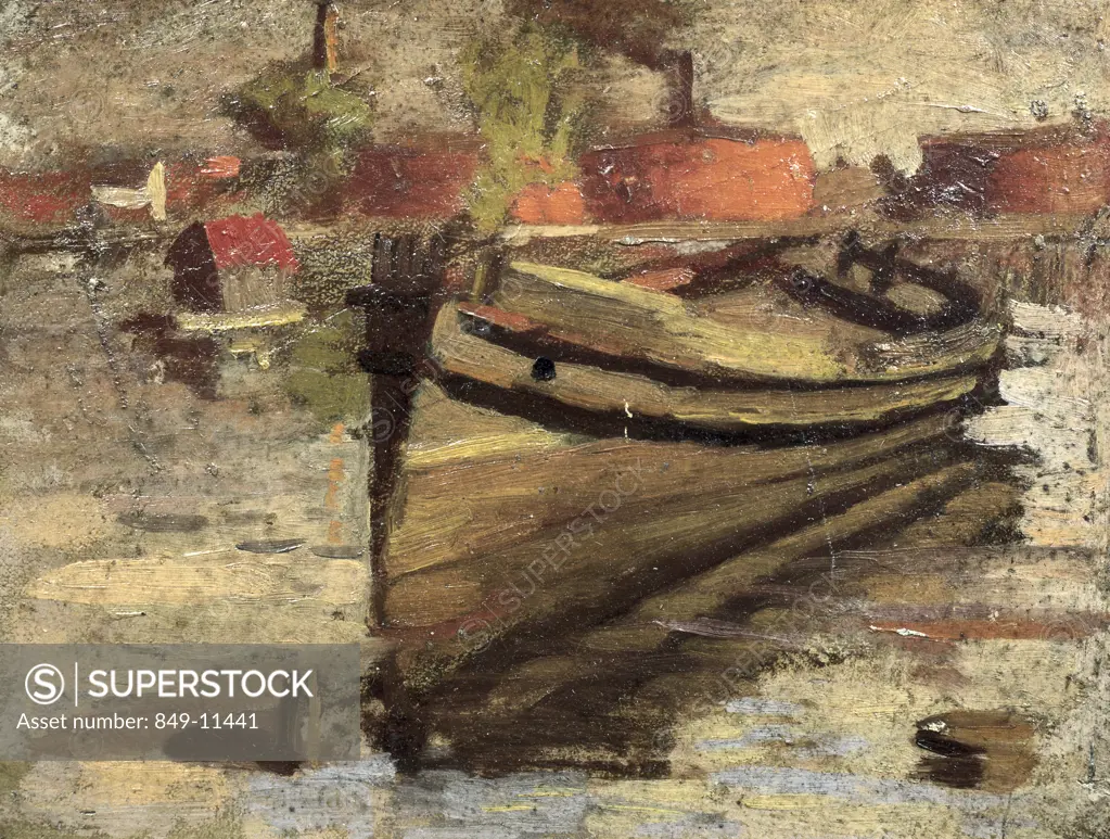 Boat,  Anschutz by Thomas Pollock,  oil on board,  (1851-1912),  USA,  Pennsylvania,  Philadelphia,  David David Gallery