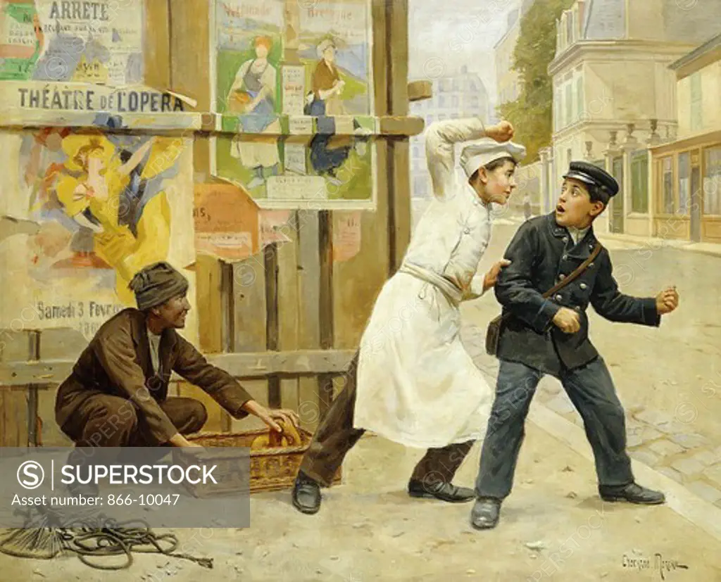 The Diversion. Paul Charles Chocarne-Moreau (1855-1931). Oil on canvas. 54.6 x 65.4cm.