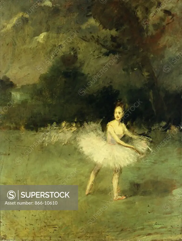 Danseuses. Jean Louis Forain (1852-1931). Oil on panel. 63.5 x 48.2cm