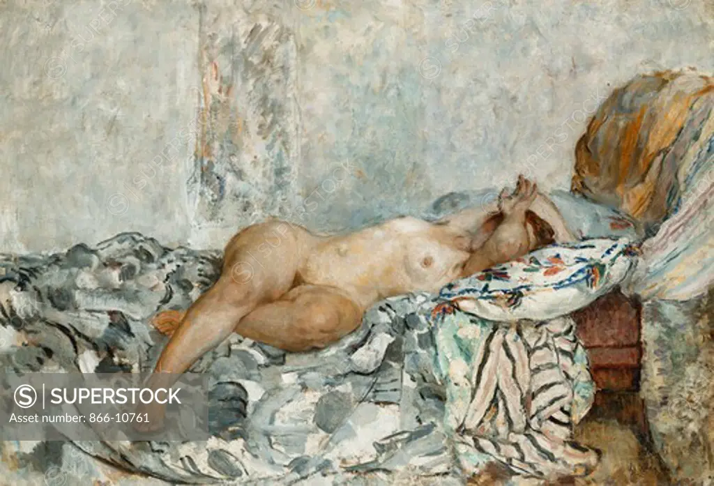 Odalisque. Henri Lebasque (1865-1937). Oil on canvas. Painted in 1925. 72.5 x 99cm.