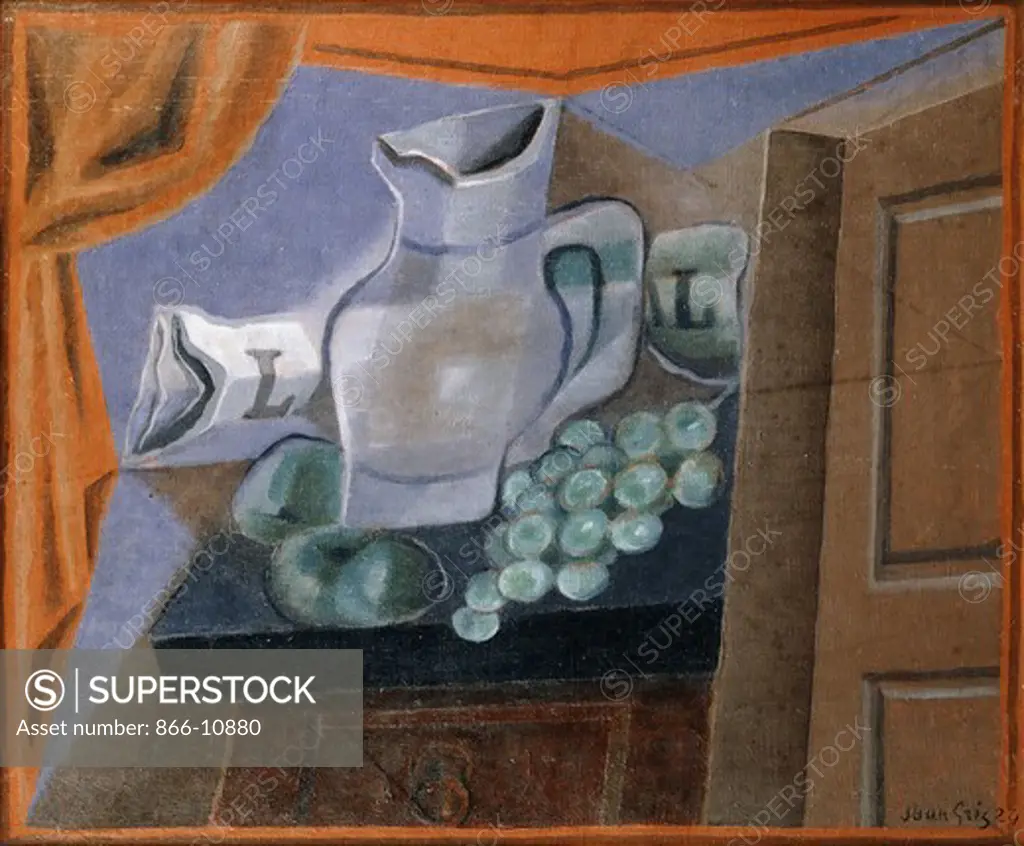 The Jar; La Jarre. Juan Gris (1887-1927). Oil on canvas. Signed and dated 1924. 45.8 x 54.5cm.