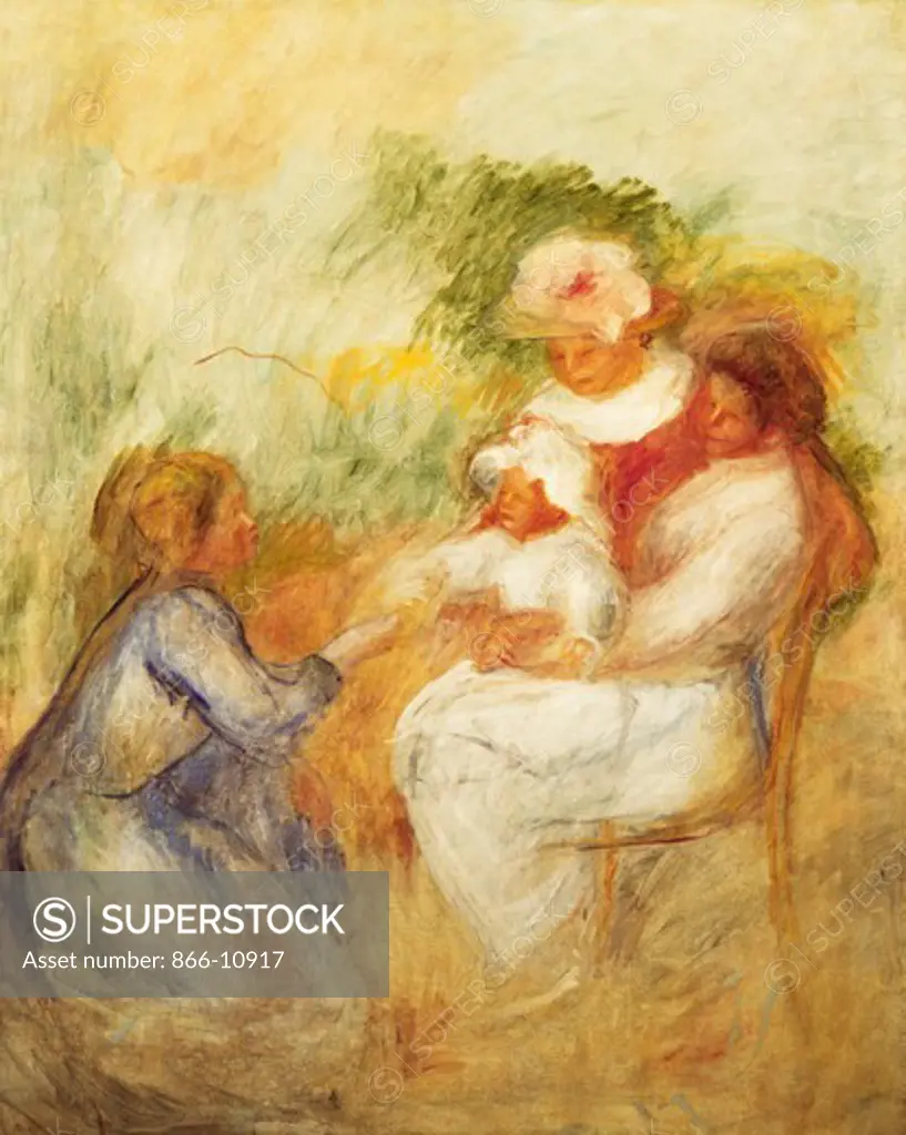 Family; La Famille. Pierre-Auguste Renoir (1841-1919). Oil on canvas. Painted circa 1896. 161 x 130cm.
