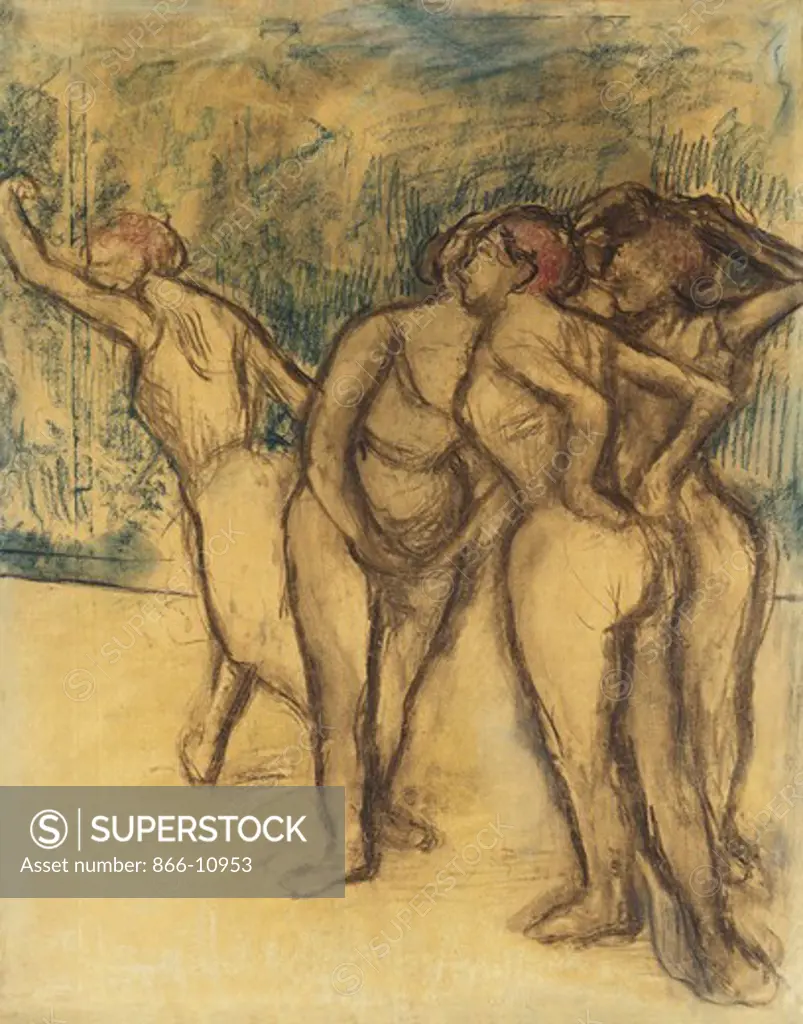 Dancing-Girls; Les Danseuses. Edgar Degas (1834-1917). Pastel on paper. 81.2 x 64.8cm.