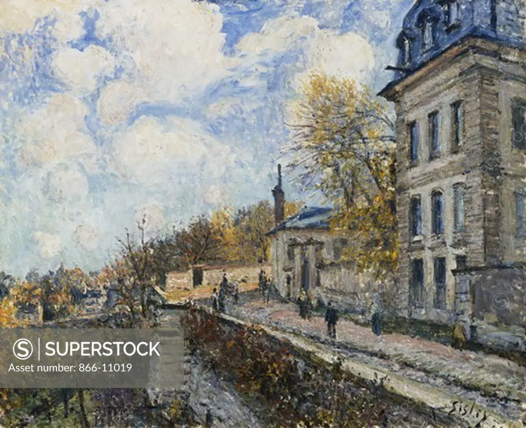 Factory at Sevres; La Manufacture de Sevres. Alfred Sisley (1839-1899). Oil on canvas. Painted in 1879. 60 x 73.4cm.