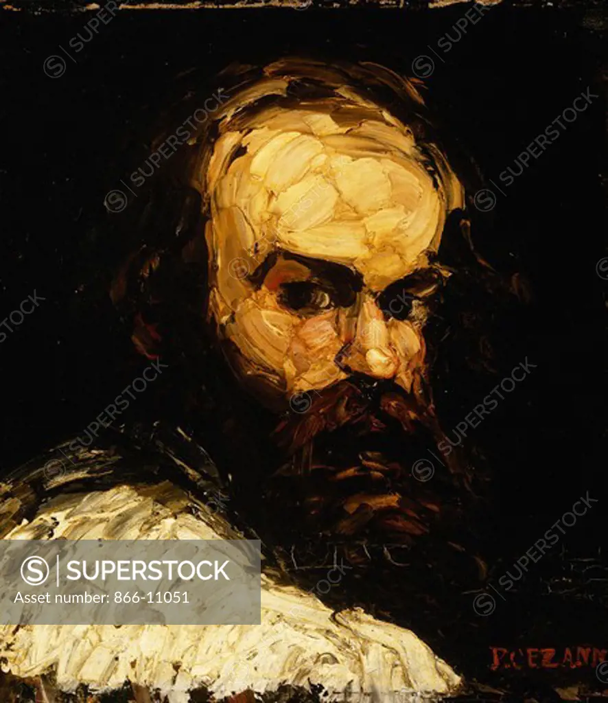 Portrait of the Artist; Portrait de l'Artiste. Paul Cezanne (1839-1906). Oil on canvas. Painted circa 1866. 46.1 x 40cm