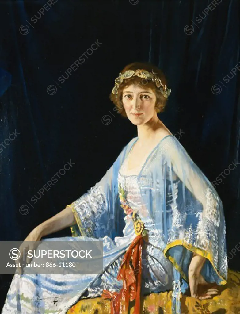 Mrs. Georgina Drum. Sir William Orpen (1878-1931). Oil on canvas. Painted in 1920. 126 x 100.5cm. The sitter, Mrs Drum, was the wife of prominent San Francisco banker, John Drum.