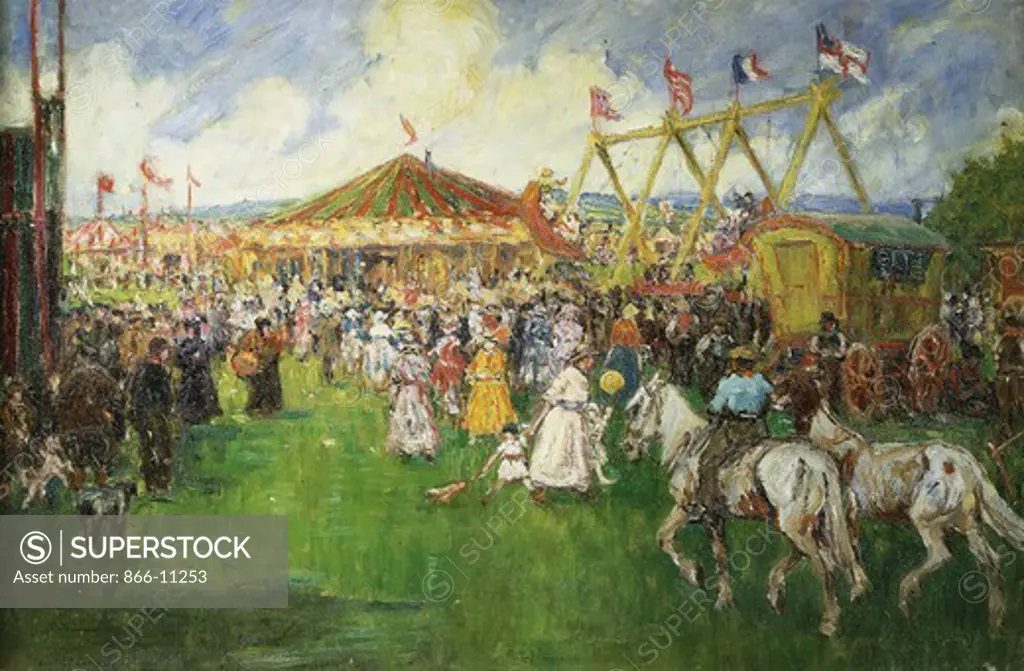 The Country Fair. Cecil Gordon Lawson (1851-82). Oil on canvas. 19 1/4 x 29in.