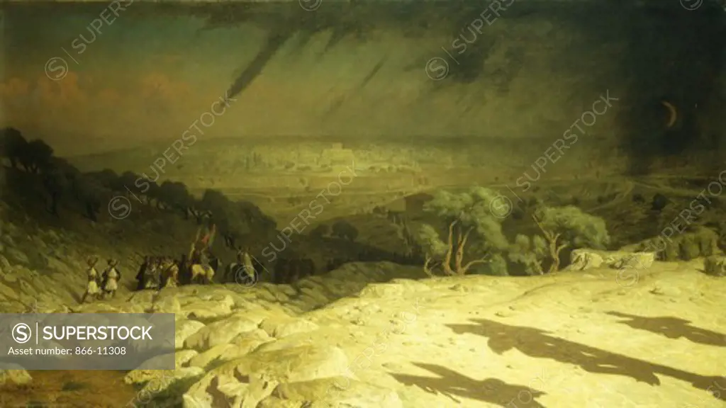 Golgotha (It is Finished).  Jean Leon Gerome (1824-1904). Oil on canvas. 81.3 x 146cm