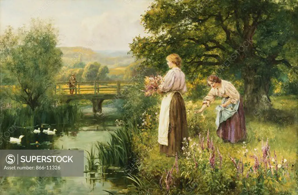 Gathering Spring Flowers. Henry John Yeend King (1855-1924). Oil on canvas. 61 x 91.5cm