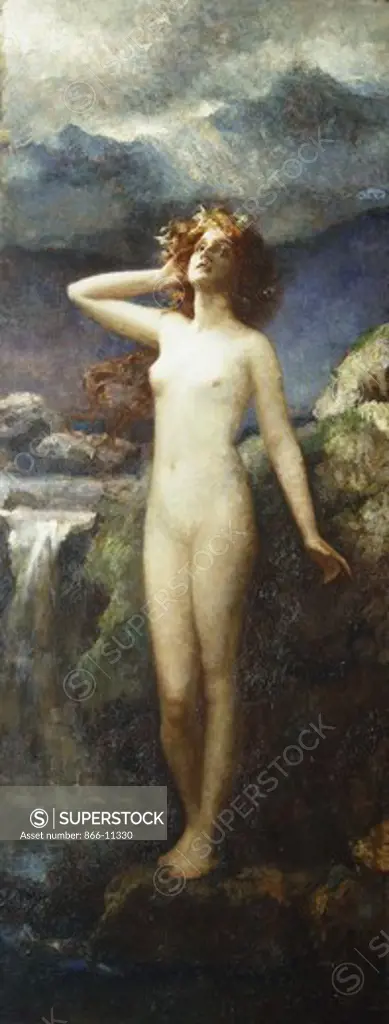 Echo. Henrietta Rae (1859-1928). Oil on canvas. 213.4 x 83.8cm.