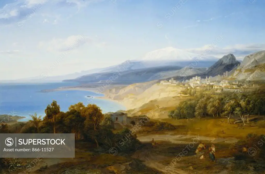 Taormina. Carl Rottmann (1797-1850). Oil on canvas. 81.2 x 122cm.