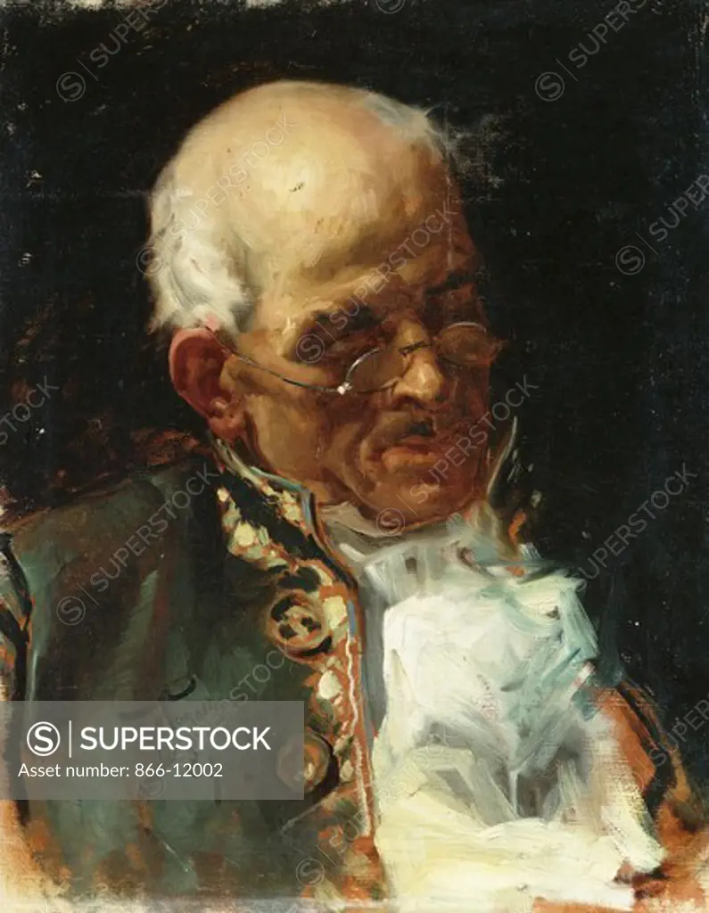 Portrait of a Gentleman; Retrato de Caballero. Joaquin Sorolla y Bastida (1863-1923). Oil on canvas. Signed and dated 1884. 52 x 40.8cm